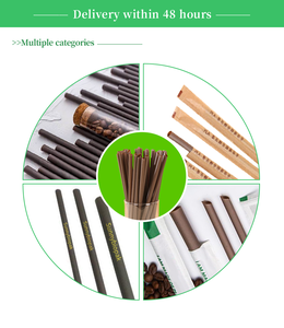 หลอดดูดน้ำแบบใช้แล้วทิ้งทำจากกากกาแฟ PLA คุณภาพสูง ย่อยสลายได้ทางชีวภาพ เหมาะสำหรับงานปาร์ตี้และร้านกาแฟ - Product Image 4