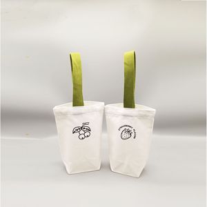 Cute Cartoon <b>Coffee</b> Cup Tote Bag Solid Color <b>Machine</b> Printing For Students General Packaging - Product Image 3