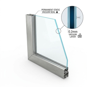 Vidrio al Vacío Ultrafino de 10 mm <span class=keywords><strong>para</strong></span> <span class=keywords><strong>Ventanas</strong></span> de Bajo Consumo Energético, Vidrio Templado Insonorizado Low-E VIG <span class=keywords><strong>para</strong></span> Residencias - Product Image 5