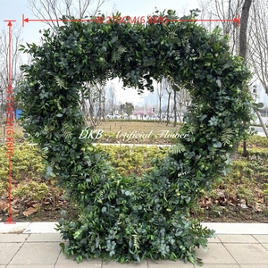 Arco de Flores Artificiales de Seda DKB para Eventos de Boda, Colores Personalizables, Ecológico, 7-8 pies de Altura, Soporte para Fondo de Exhibición para Fiestas - Product Image 2
