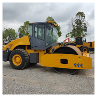 Compacteur de sol à tambour unique d'occasion, rouleau vibratoire de 26 tonnes pour travaux de construction routière