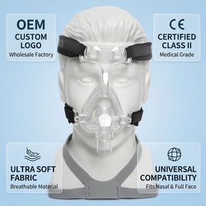Sangle de fixation pour <span class=keywords><strong>masque</strong></span> CPAP avec logo personnalisé OEM, bandeau élastique réglable de remplacement pour l'<span class=keywords><strong>apnée</strong></span> <span class=keywords><strong>du</strong></span> <span class=keywords><strong>sommeil</strong></span>, lavable, de qualité médicale - Product Image 1