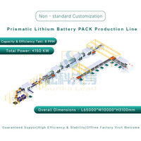 Lini Perakitan Paket Baterai Lithium Ion Prismatik Otomatis yang Dapat Disesuaikan untuk Kabinet Penyimpanan Energi Rumah/Solar