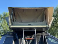 Tente de toit pliable pour camping, tente de toit pour SUV 4x4 avec auvent, imperméable, en tissu ripstop, pour voyages en plein air