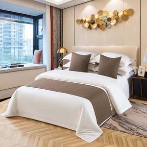 Заводская распродажа, полиэфирный материал, печать на заказ, приветственный свет, роскошный простой стиль, постельное полотенце для дома/отеля, кровать, бегун, кровать, флаг - Product Image 6