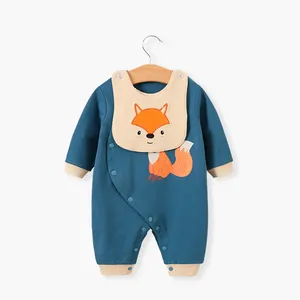 Pigiama Baby pagliaccetti-vestiti per neonato dormienti-pigiama monopezzo per bambini con bavaglino