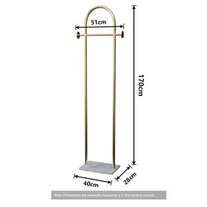 Perchero de Pie de Metal de Lujo con Estante para Colgar Ropa, para Dormitorio y Sala de Estar, Diseño Moderno y Sencillo - Product Image 5
