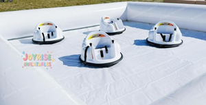 13x13ft PVC inflable parachoques coche Go Kart pista Arena carrera pista valla para niños Go Kart juego de carreras producto castillo inflable - Product Image 5