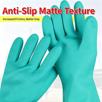 Vente flash - Gants de protection en nitrile imperméables et résistants à l'huile à manches longues