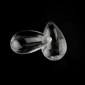 Trasparente liscio appeso goccia d'acqua lampada a sospensione in cristallo prisma lampadario parte goccia <span class=keywords><strong>di</strong></span> <span class=keywords><strong>vetro</strong></span> per la decorazione domestica <span class=keywords><strong>di</strong></span> nozze - Product Image 4