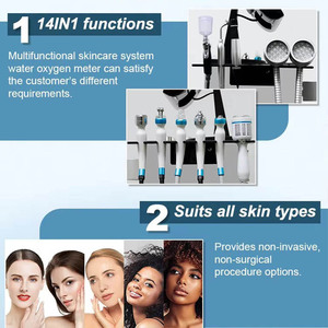 เครื่องไมโครเดอร์มาเบรชั่น 14 in 1 รุ่นขายดี เครื่องคริสตัลไมโครเดอร์มาเบรชั่น เครื่องไฮดรา เครื่องพ่นออกซิเจนสำหรับผิวหน้า เครื่องอควาเจ็ทพีล - Product Image 3