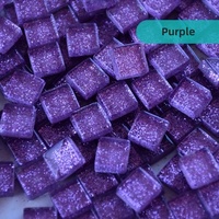 Mini carreaux vitrifiés carrés à paillettes en vrac, matériaux de sécurité faits à la main pour l'art de la mosaïque DIY pour enfants, décoration maison et jardin