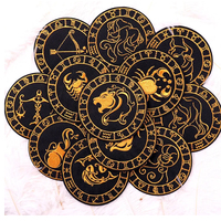 Astrologie Cadeaux Vêtement Applique Signe Du Zodiaque Broderie Fer sur Patch En Gros Patchs Brodés Personnalisés pour Vêtements