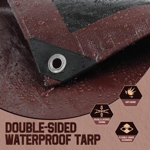 Anneau de câble de bâche double face en PVC anti-UV résistant à la déchirure personnalisé de 8Mil <span class=keywords><strong>pour</strong></span> couverture d'usine de voiture de tente extérieure - Product Image 5