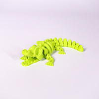 Crocodile articulé imprimé en 3D, jouet anti-stress à articulations mobiles, modèle animal réaliste, vente en gros
