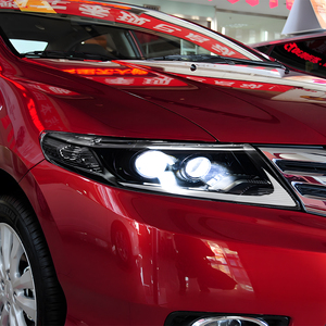 ไฟหน้า<span class=keywords><strong>รถ</strong></span>ยนต์สำหรับ Honda City <span class=keywords><strong>2008</strong></span>-2014 ชุดไฟหน้า LED อัตโนมัติ อัพเกรดคุณภาพสูง เลนส์โปรเจ<span class=keywords><strong>ค</strong></span>เตอร์ 2 ตัว อุปกรณ์เสริม - Product Image 3