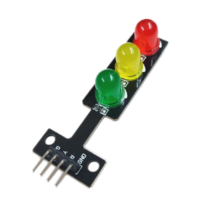 ไฟจราจรขนาดเล็ก 5V 5 มม. LED โมดูลไฟจราจรขนาดเล็ก โมดูลจอแสดงผล LED สำหรับ <span class=keywords><strong>Arduino</strong></span> สีแดง เหลือง เขียว - Product Image 2