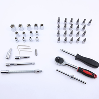Jeu de Clés à Douilles Mécanicien Combinées 46 Pièces 46-en-1, Coffret Rigide, Personnalisable OEM pour Réparation Auto Moto Vélo