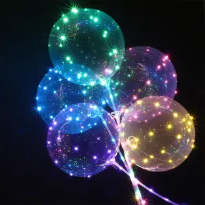 HI Q Ballon متوهجة De Globos أضواء بالونات Led شفافة وصول جديد Led ملون وامض Balon تضيء الحفلات Pvc