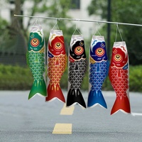 Shuangjie Style japonais vent poisson carpe drapeaux personnalisable jour des garçons Stock Polyester japonais Guide touristique bannières