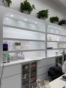 Estante de Pared para Esmaltes de Uñas, Exhibidor de Productos de Belleza, Mueble para Salón de Uñas, en Oferta - Product Image 3