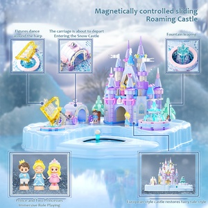 Nuevo Castillo Magnético Mini <span class=keywords><strong>para</strong></span> <span class=keywords><strong>Niñas</strong></span>, Juego <span class=keywords><strong>de</strong></span> Imitación, Educación Temprana, con Escena <span class=keywords><strong>de</strong></span> Inducción Móvil, <span class=keywords><strong>Casa</strong></span> Magnética - Product Image 4