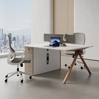 Poste de travail modulaire moderne pour 4 à 6 personnes, espace ouvert, bureau de coworking, ensemble de bureaux pour le personnel de bureau