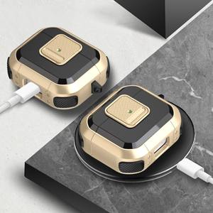 2 en 1 funda híbrida a prueba de golpes para auriculares nuevo producto <span class=keywords><strong>2023</strong></span> funda de botón con gancho para <span class=keywords><strong>airpods</strong></span> 1 2 3 PRO 2 - Product Image 2