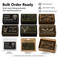 Velcro Bordado con Logotipo Personalizado al por Mayor, Gancho y Bucle de Marca OEM para Uniformes, Sombreros, Artículos Promocionales y Ropa Táctica