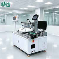 Nouvelle ligne de production CNC laser à fibres rotative multi-stations avec inspection des défauts par caméra CCD et rejet automatique pour couvercles de lampes LED