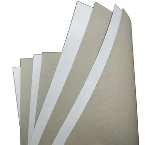 Regular size 700x1000mm one side white paper coated duplex board grey back