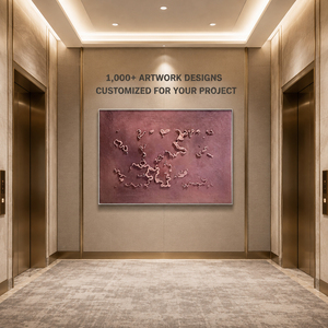 Crimson Drift Minimalist Artwork Home Decor Wholesale Custom Still Life Wabi Sabi <b>Wall</b> Art House Hotel Decoration Interior - Product Image 1