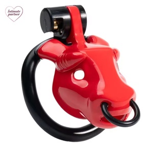 Cage de chasteté masculine <span class=keywords><strong>Bull</strong></span> avec dispositifs de traction et de verrouillage du pénis, 4 anneaux péniens, dispositif de retenue pour l'abstinence, jeu pour adultes, jouets sexuels pour couples et jeux de flirt - Product Image 1