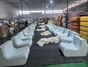 Juego de sofá Seccional de un solo asiento nórdico <span class=keywords><strong>COSMO</strong></span>, silla reclinable de diseño de oruga, esponja de tela suave para apartamento, Hotel, sala de estar - Product Image 4