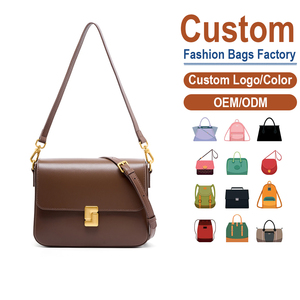 Sac à bandoulière en cuir véritable marron caramel, style niche, design premium, petit sac carré pour le quotidien - Product Image 2