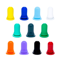 Bouchons compte-gouttes à vis en plastique PP coloré mat bleu rose de 20 mm / Nouveaux couvercles pour flacons d'huiles essentielles cosmétiques - Fabricant
