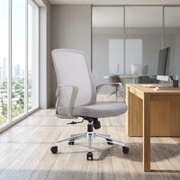 Chaise de bureau ergonomique moderne à dossier haut, appui-tête réglable, support lombaire, coussin en éponge, base en aluminium, réglable pour la maison/le bureau