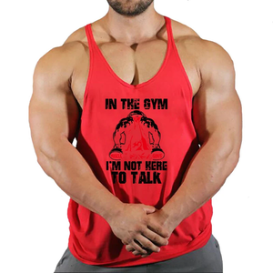 Sports Vest <b>Men's</b> Shoulders Loose Summer Polyester Printing Plus Size Outdoor High Quality Fitness Sports Vests - Product Image 5