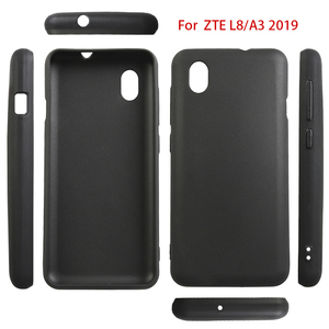Para <span class=keywords><strong>ZTE</strong></span> Libero L8 A3 2019 <span class=keywords><strong>Blade</strong></span> V40 Pro V50 Smart A31 Lite A7 2020 5G IV Funda de teléfono negra esmerilada a prueba de golpes Funda trasera suave de TPU - Product Image 2