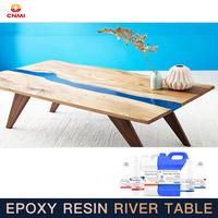CNMI HL521 Kit de résine époxy Pour coulée profonde, liquide cristallin de qualité alimentaire, résine époxy transparente sûre, bord vivant, Tables de rivière
