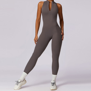 Combinaison sexy à demi-fermeture éclair pour femmes Combinaisons pour femmes de haute qualité Combinaisons 2024 Combinaison élégante pour femmes - Product Image 3