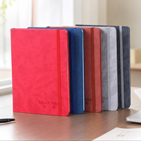 Carnet de notes professionnel Spot, en similicuir, avec sangle, gaufré, pour notes de cours, directement de l'usine
