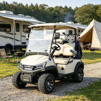 Voiturette de golf électrique 72V Lithium 4 places 5kW, options de peinture illimitées, coffre de rangement arrière, homologuée DOT pour le marché américain