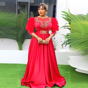 Đầm dạ hội cao eo kiểu Âu Mỹ dành cho nữ, thiết kế mới, ngoại nhập, <span class=keywords><strong>size</strong></span> lớn, thời trang, tay ren, dự tiệc - Product Image 4