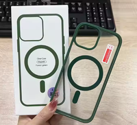 Coque de protection magnétique transparente antichoc anti-jaunissement en TPU+PC pour iPhone 12 13 14 15 16 16E 17 18 Pro Max Plus