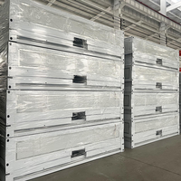 Abri de jardin préfabriqué pliable sur mesure pour entrepôt extérieur, atelier, abri de voiture, garage conteneur avec porte à roulettes