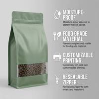 Sachet Doypack Zippé Recyclable à Fond Plat, Imprimé Numérique, Design Vibrant, en Matière Biologique Alternative, pour Café en Poudre
