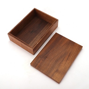 Boîte cadeau de rangement en bois de noyer emballage de luxe personnalisé rétro avec couvercle boîte d'emballage de bijoux en gros d'usine pour le <span class=keywords><strong>chocolat</strong></span> - Product Image 6