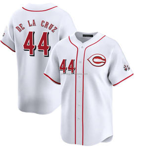 Maglia da Baseball Uomo Cincinnati Rossa Home Edizione Limitata 2025 Personalizzabile con Loghi Ricamati Bianca Taglie Forti Antibatterica - Product Image 6