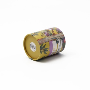 Eco-friendly Elegant Scented Candle Paper Cylinder Jar Anniversary Festival Candles Fragrances <b>Container</b> - Product Image 2